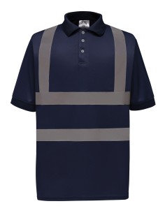Y-HVJ210-Two Band et Brace Hi-Vis Polo Shirt 2